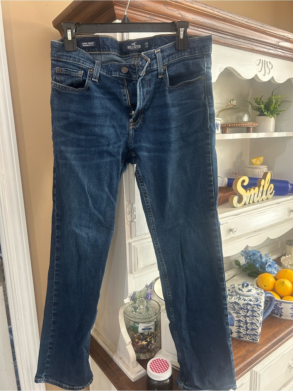 Mens Hollister Classic Straight Jeans (Hollister Epic Flex) Size 30/32